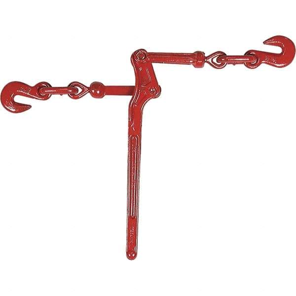 Campbell - 6,600 Lb Load Capacity Ratchet Loadbinder - 3/8" Max Chain Size, 8" Take Up, Chain Grade 70 - Best Tool & Supply