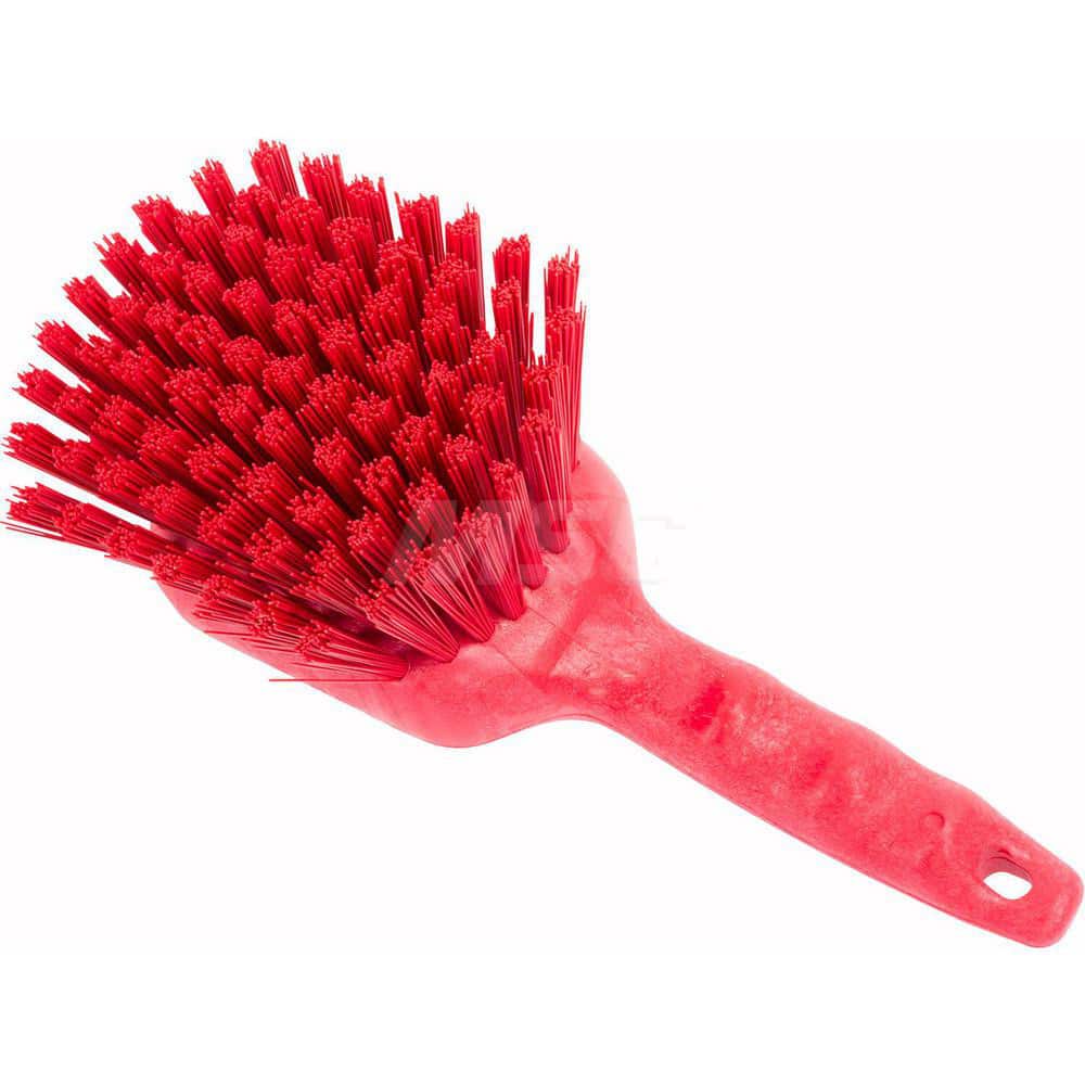 Scrub & Scouring Brushes; Type: Scrub Brush; Bristle Material: Polyester; Brush Width: 3; Resistance Features: Chemical Resistant; Oil Resistant; Acid Resistant; Water Resistant; Block/Handle Material: Plastic; Color: Red; Bristle Type: Stiff; Brush Area