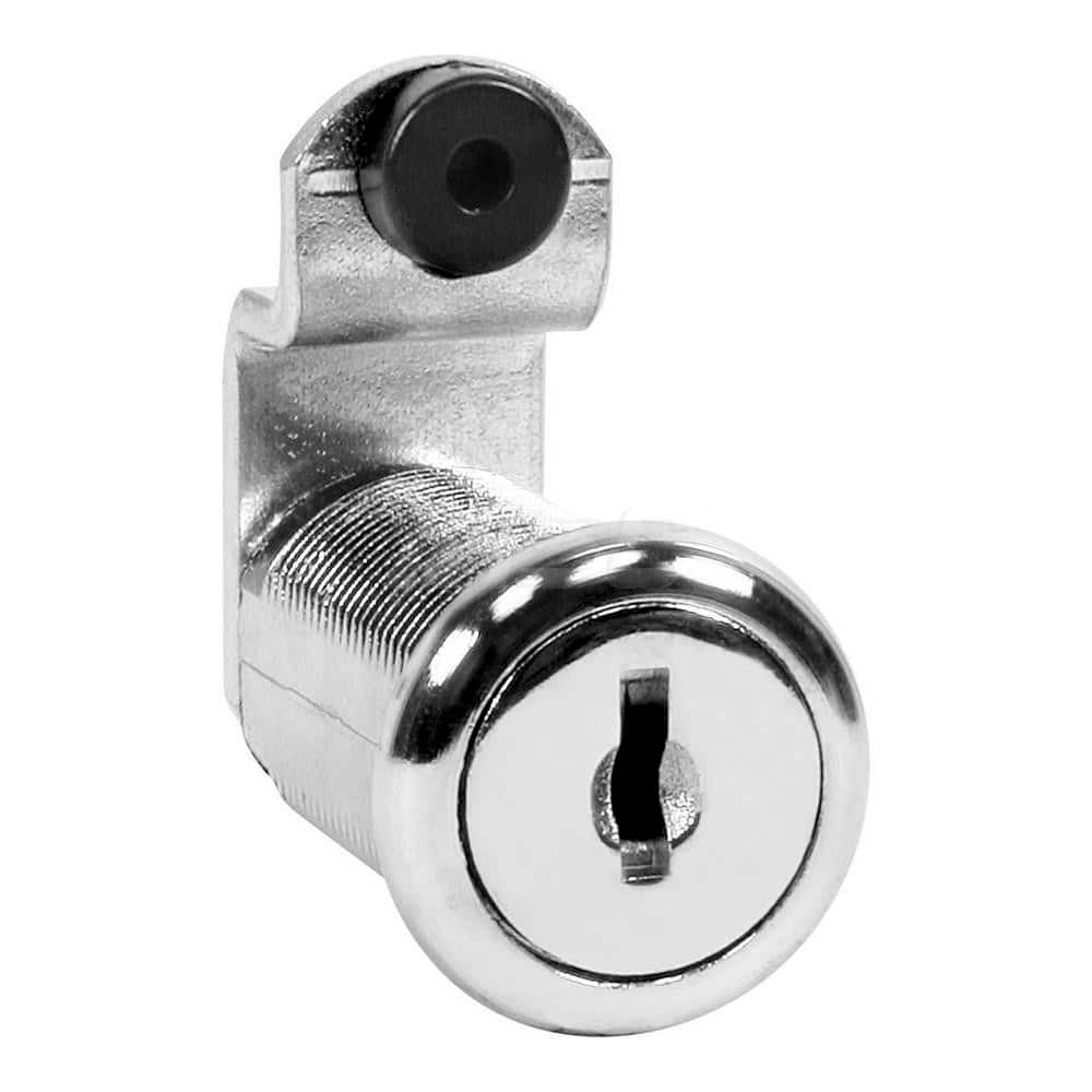 Camlocks, Side Latches & Pawl Latches; Lock Type: 4-Cam Locks all Openings Lock; Standard; All Purpose Cam Lock; Standard Cam Locks; Body Diameter: 0.7500; Body Diameter: .75; Key Type: Keyed Alike; Maximum Thickness: 13/64; Fastening Style: Nut; Camlock