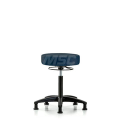 Lab Stool: Vinyl, 25″ Seat Width, 25″ Seat Depth Round Height