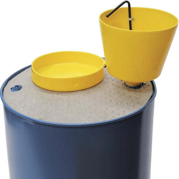 Funnel King - Drum Funnels & Funnel Covers Type: Drum Funnel w/Cover Compatible Drum/Pail Capacity (Gal.): 2 - Best Tool & Supply