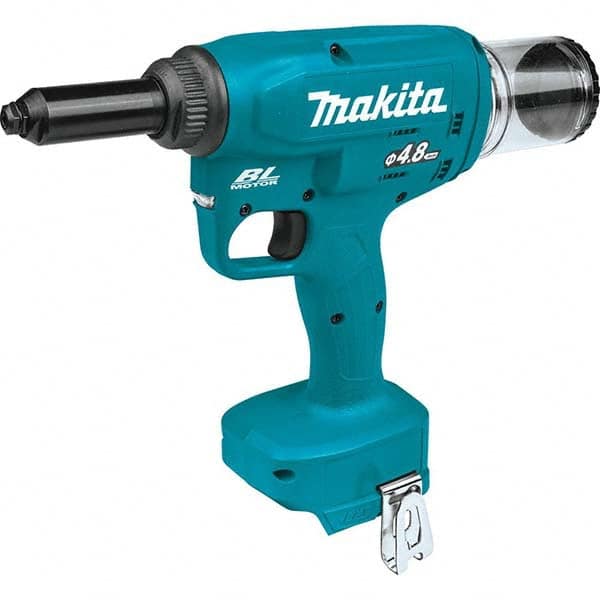 Makita - Cordless Riveters Fastener Type: Cordless Electric Riveter Closed End Rivet Capacity: All up to 3/16 - Best Tool & Supply