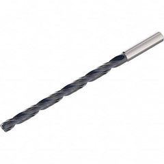 Extra Length Drill Bit: 0.2363″ Dia, 140 °, Solid Carbide TiAlN Finish, Spiral Flute, Straight-Cylindrical Shank, Series SD1112A