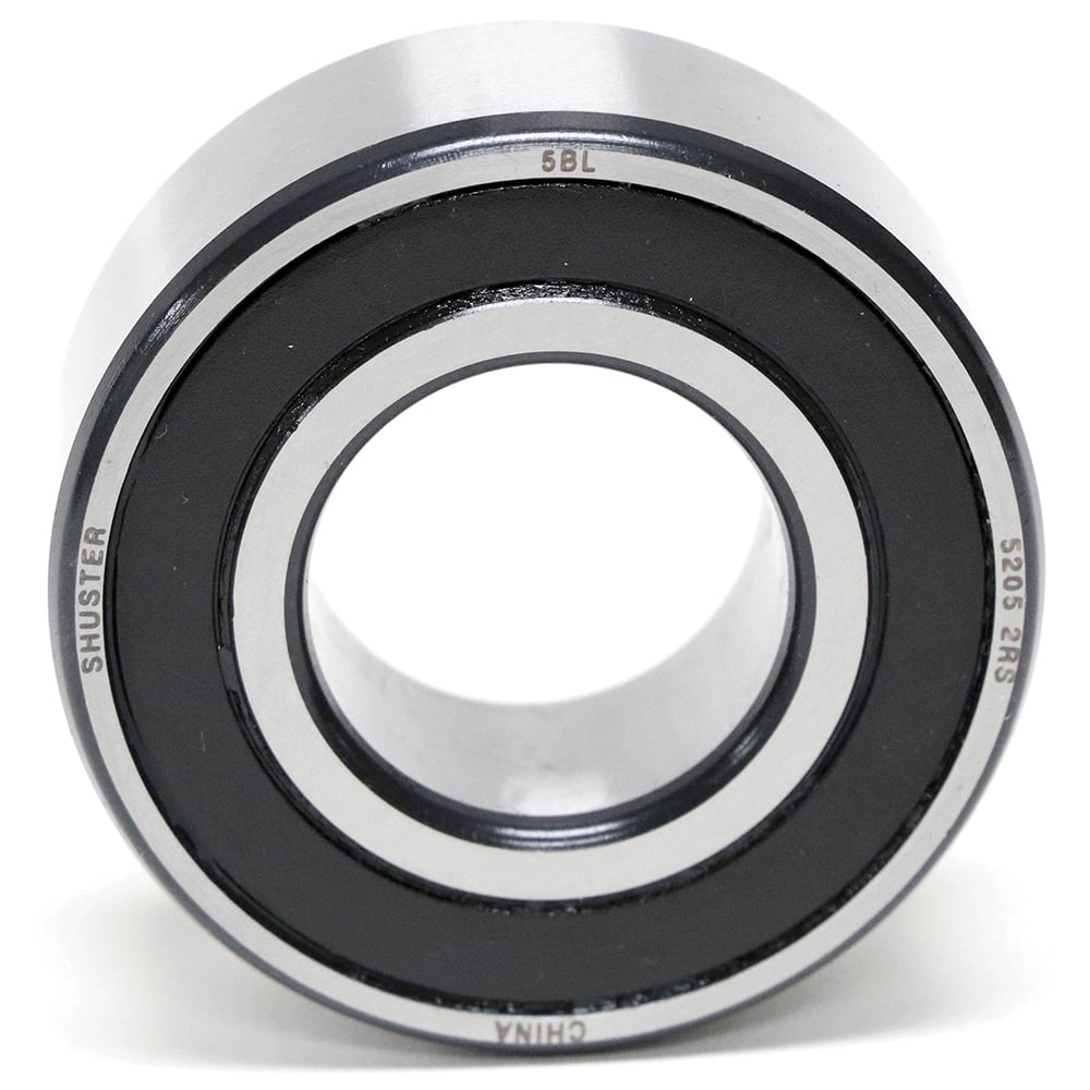 Shuster - 5201 2RS, 12mm Bore Diam, 32mm OD, Double Seal Angular Contact Radial Ball Bearing - Exact Industrial Supply