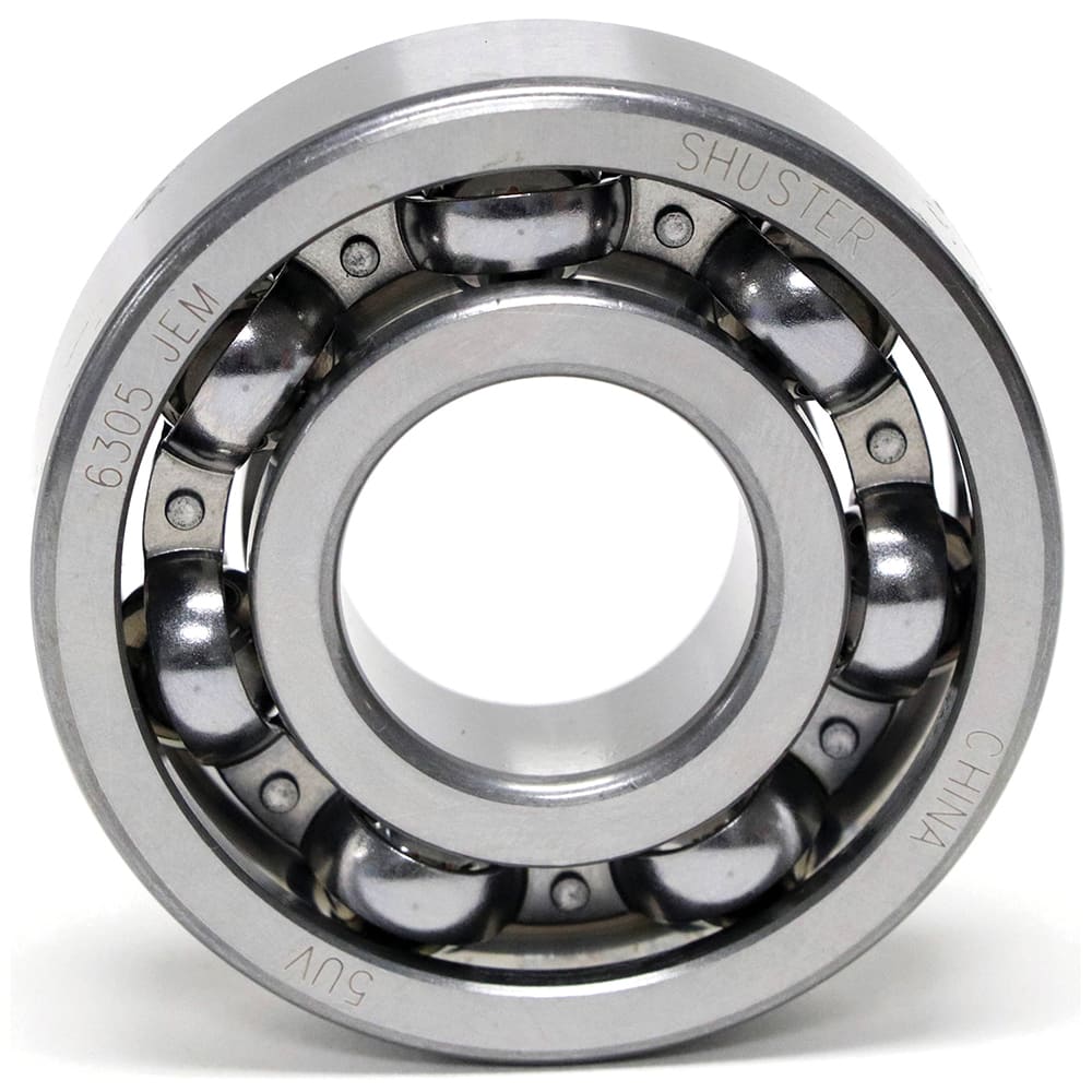 Shuster - 6300 JEM, 10mm Bore Diam, 35mm OD, Open Deep Groove Radial Ball Bearing - Exact Industrial Supply