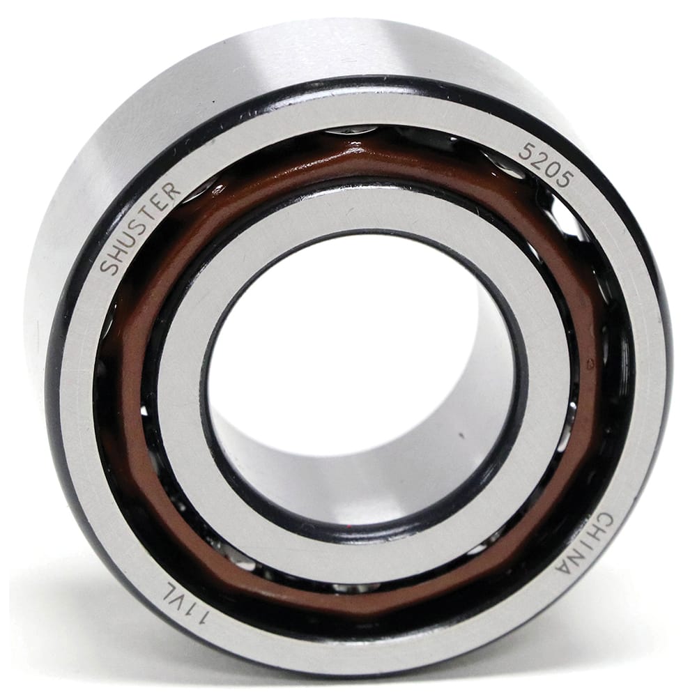 Shuster - 5203, 17mm Bore Diam, 40mm OD, Open Angular Contact Radial Ball Bearing - Exact Industrial Supply