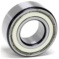 Shuster - 5307 ZZ, 35mm Bore Diam, 80mm OD, Double Shield Angular Contact Radial Ball Bearing - Exact Industrial Supply