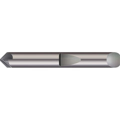 Micro 100 - 1/2" Diam 82°/98° 6-Flute Single End Solid Carbide Chamfer Mill - Exact Industrial Supply