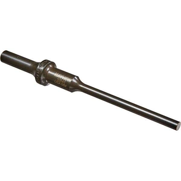 Mayhew - 1/4" Head Width, 6" OAL, Roll Pin Punch - Round Drive, Round Shank, Steel - Best Tool & Supply