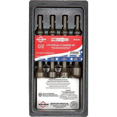 Mayhew - 1" Head Width, 6" OAL, Specialty Hammer Set - Round Drive, Round Shank, Steel - Best Tool & Supply