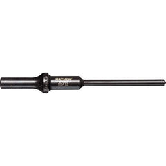 Mayhew - 1/4" Head Width, 6" OAL, Roll Pin Punch - Round Drive, Round Shank, Steel - Best Tool & Supply