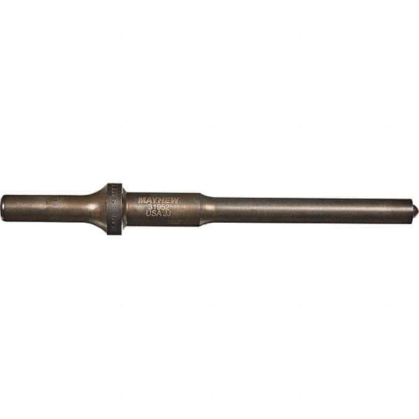 Mayhew - 3/8" Head Width, 6" OAL, Roll Pin Punch - Round Drive, Round Shank, Steel - Best Tool & Supply