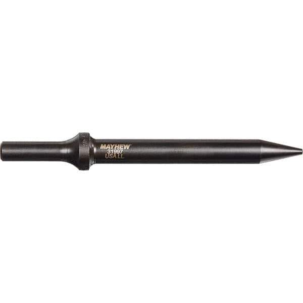 Mayhew - 6" OAL, Tapered Punch Chisel - Round Drive, Round Shank, Steel - Best Tool & Supply