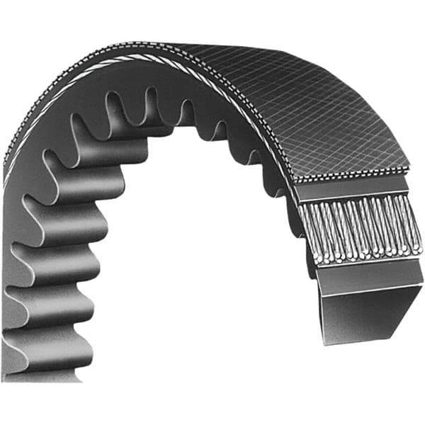 Bando - Section B, 3" Wide, 140" Outside Length, V-Belt - Neoprene Rubber, Black, Classic Banded, No. B136 - Best Tool & Supply