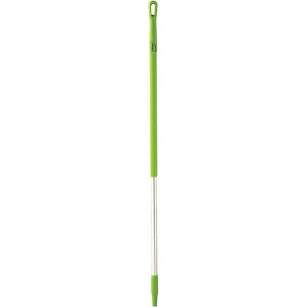 Vikan - 51 x 1-1/4" Aluminum Squeegee Handle - European Threaded Connection, Green - Best Tool & Supply