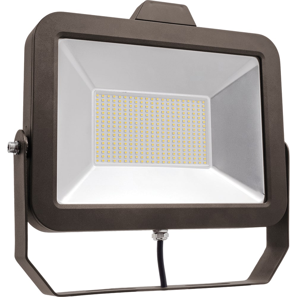 SYLVANIA - 1 Head 100 Watt 120-277 V Floodlight Fixture - Exact Industrial Supply