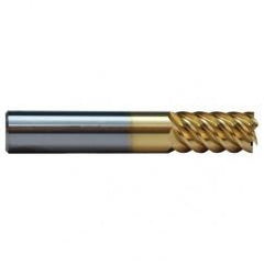 7/16 TuffCut SS 6 Fl High Helix TiN Coated Non-Center Cutting End Mill - Best Tool & Supply