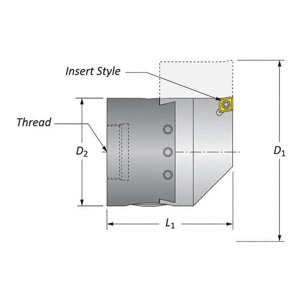 Allied Machine and Engineering - Boring Head Parts & Tools Type: Hardware Kit Includes: Boring Head Body; Dial Screw; Insert Holder; Torx Wrench; Wedge - Best Tool & Supply