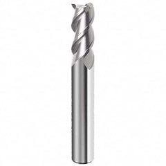 Guhring - 1/2", 1" LOC, 1/2" Shank Diam, 3" OAL, 3 Flute Solid Carbide Square End Mill - Best Tool & Supply