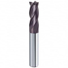 Guhring - 1/2", 1" LOC, 1/2" Shank Diam, 3" OAL, 4 Flute Solid Carbide Square End Mill - Best Tool & Supply