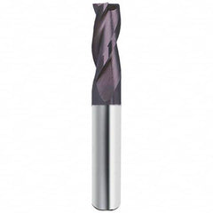 Guhring - 3/4", 1-1/2" LOC, 3/4" Shank Diam, 4" OAL, 3 Flute Solid Carbide Square End Mill - Best Tool & Supply