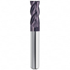 Guhring - 1/2", 1" LOC, 1/2" Shank Diam, 3" OAL, 4 Flute Solid Carbide Square End Mill - Best Tool & Supply