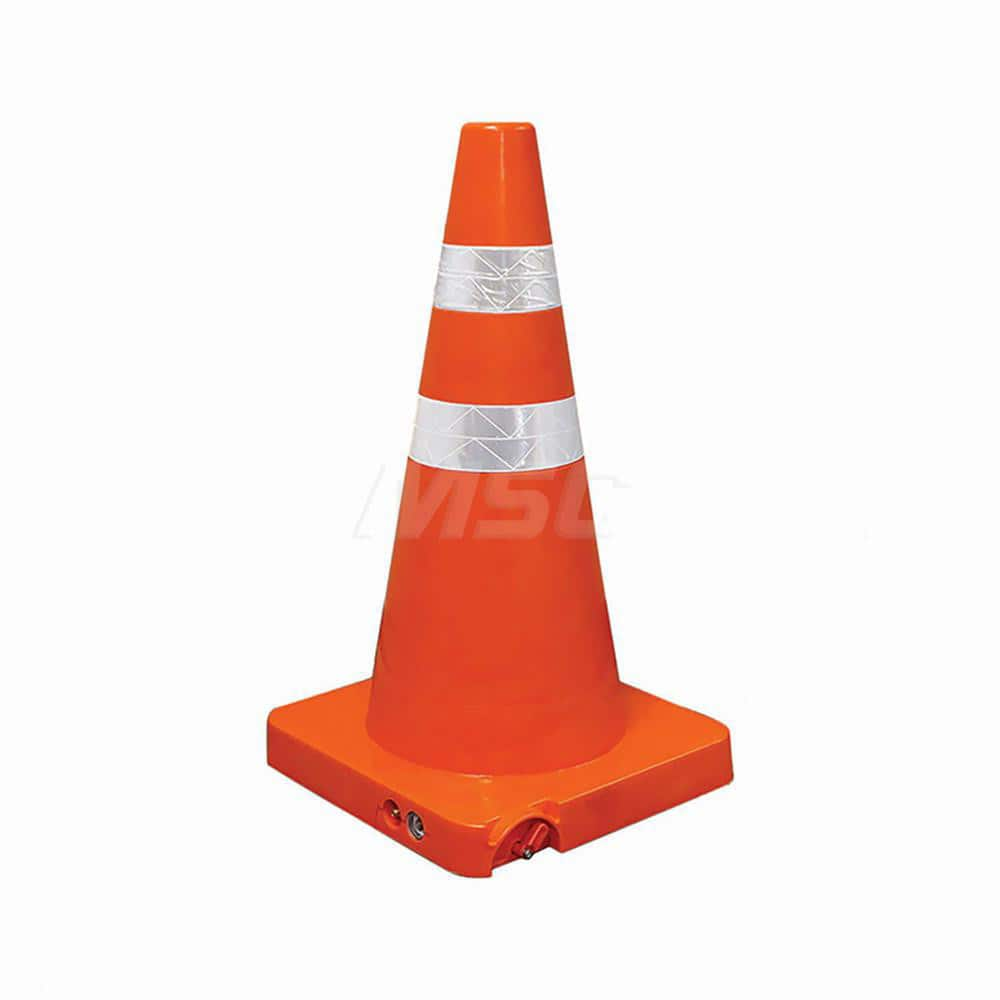 Traffic Cones; Cone Type: Rigid Cone; Reflective Collars: Yes; Base Material: Polyethylene; Height (Inch): 30; Cone Color: Orange; Recycled Content: 0; Material: Polyethylene; Cone Material: Polyethylene; Reflective Bands: Yes; Overall Height: 30