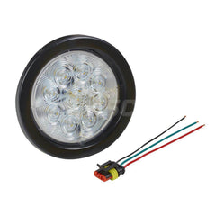 Emergency Light Assemblies; Type: Flush Mount Led Warning Light; Flash Rate: 71 Quad Flash; Flash Rate (FPM): 71 Quad Flash; Mount: Flush Mount; Color: Clear; Power Source: 12-24V DC; Shape: Round; Specifications: CLASS 1, CAC TITLE 13