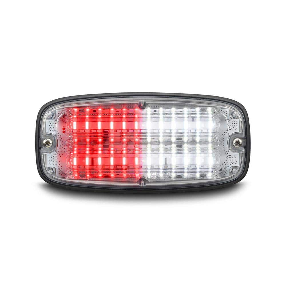 Emergency Light Assemblies; Type: Flashing Led Warning; Flash Rate: Variable; Flash Rate (FPM): 13; Mount: Surface; Color: Red/ White; Power Source: 12 Volt DC