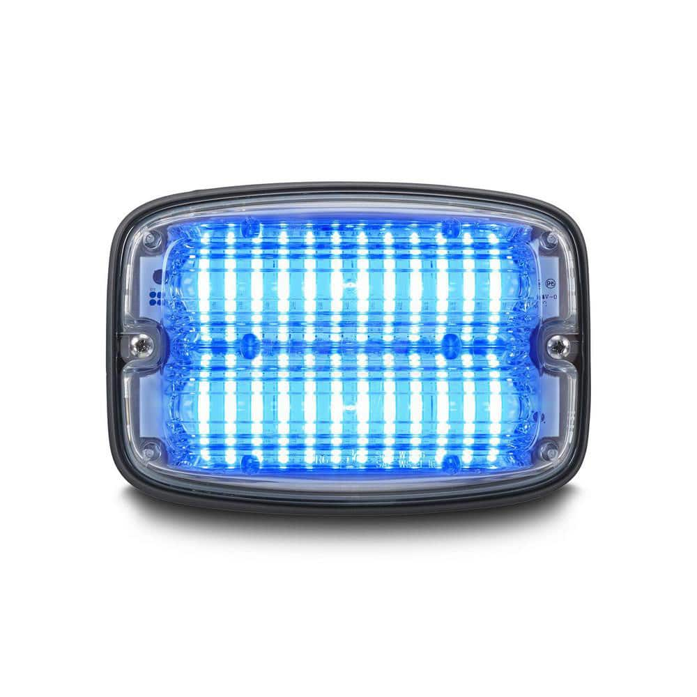 Emergency Light Assemblies; Type: Flashing Led Warning; Flash Rate: Variable; Flash Rate (FPM): 13; Mount: Surface; Color: Blue; Power Source: 12 Volt DC