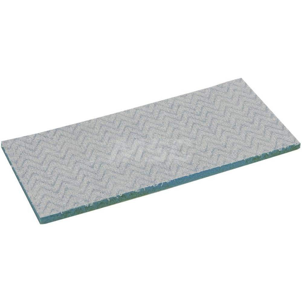 Wet Mop Pad: Hook & Loop, White & Blue Mop, Microfiber & Foam