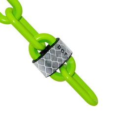 Barrier Rope & Chain; Type: Safety Barrier Chain; Material: Plastic; Color: Safety Green; Rope/Chain Material: Plastic; Hook Fitting Material: None; Snap End Material: None; Color: Safety Green; Length (Feet): 100.00; 100.000; Overall Length: 100.00