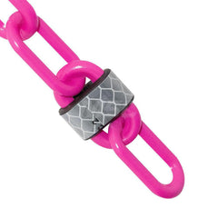 Barrier Rope & Chain; Type: Safety Barrier Chain; Material: Plastic; Color: Magenta; Rope/Chain Material: Plastic; Hook Fitting Material: None; Snap End Material: None; Color: Magenta; Length (Feet): 100.00; 100.000; Overall Length: 100.00