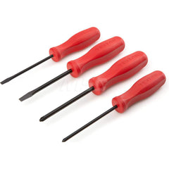 Screwdriver Set: 4 Pc, Phillips & Slotted