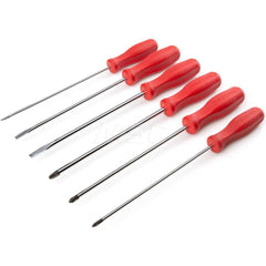 Screwdriver Set: 6 Pc, Phillips & Slotted