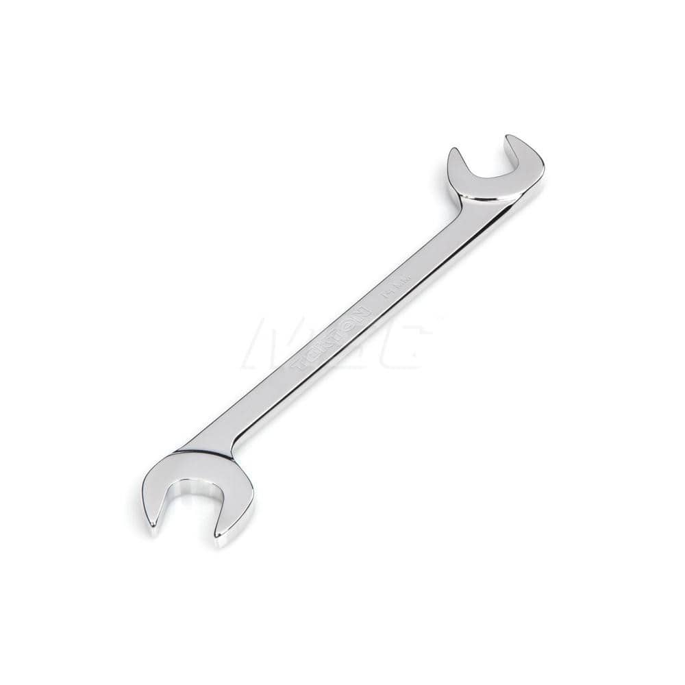 Open End Wrench: Angled & Open End Head, 14 mm Chrome Moly Finish