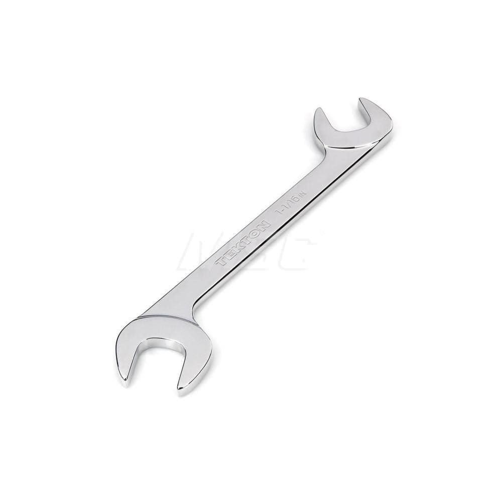 Open End Wrench: Angled & Open End Head, 1-1/16″ Chrome Moly Finish