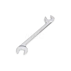 Open End Wrench: Angled & Open End Head, 5/8″ Chrome Moly Finish