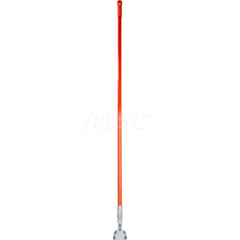 Mop Handles; For Use With: Dust Mops; Connection Type: Clip-On; Handle Type: Clip-On; Handle Length (Inch): 60; Handle Material: Fiberglass; Handle Style: No; Color: Orange; Connector Material: Steel; Handle Length: 60; Telescoping: No