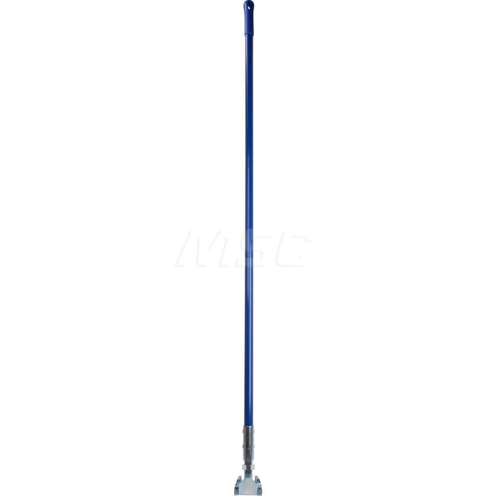 Mop Handles; For Use With: Dust Mops; Connection Type: Clip-On; Handle Type: Clip-On; Handle Length (Inch): 60; Handle Material: Fiberglass; Handle Style: No; Color: Blue; Connector Material: Steel; Handle Length: 60; Telescoping: No