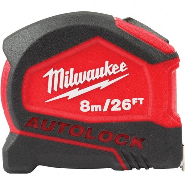 Milwaukee Tool - Tape Measures Length (Feet): 26.00 Width (mm): 27.00 - Best Tool & Supply