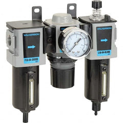 Wilkerson - Filter, Regulator & Lubricator (FRL) Units Configuration: 3 Pc. Filter-Regulator-Lubricator Body Type: Compact - Best Tool & Supply