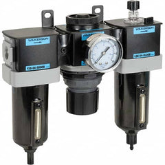 Wilkerson - Filter, Regulator & Lubricator (FRL) Units Configuration: 3 Pc. Filter-Regulator-Lubricator Body Type: Standard - Best Tool & Supply