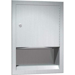 ASI-American Specialties, Inc. - Manual, Stainless Steel Paper Towel Dispenser - 350 C-Fold or 475 Multi-Fold, Silver - Best Tool & Supply