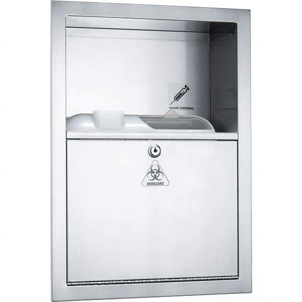 ASI-American Specialties, Inc. - Sharps Container Cabinets : Surface Mounted Color: Silver - Best Tool & Supply