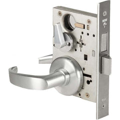 Privacy Lever Lockset for 1-3/4″ Thick Doors Keyless, 2-3/4″ Backset, Satin Chrome Finish