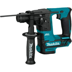 Makita - 12 Volt 5/8" Keyless Chuck Cordless Rotary Hammer - 0 to 4,800 BPM, 0 to 680 RPM, Reversible - Best Tool & Supply