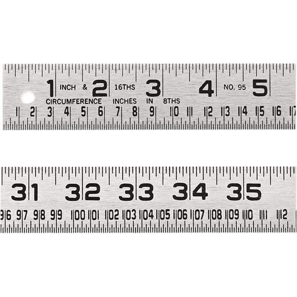 Lufkin - Steel Rules Length (Inch): 36 Graduation Style: Inch - Best Tool & Supply