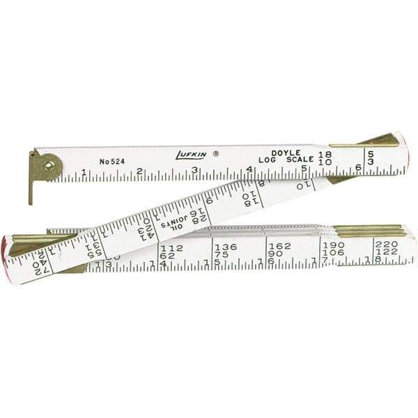 Lufkin - Folding Rules Overall Length (Feet): 4.00 Graduation (Inch): 1/16 - Best Tool & Supply