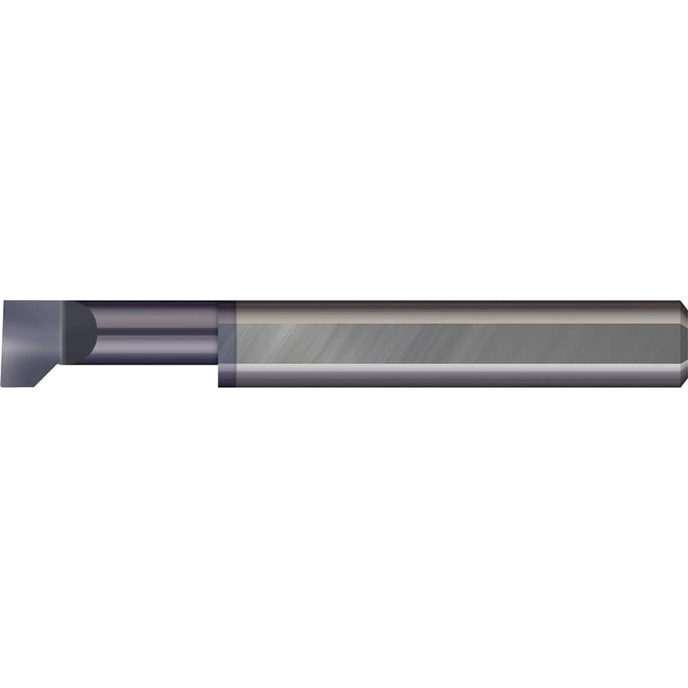 Micro 100 - Thread Relief Tools; Material: Solid Carbide ; Cutting Diameter (Inch): 1/2 ; Flat Width (Inch): 5/32 ; Flat Width (Decimal Inch): 0.1560 ; Cutting Depth (Inch): 1 ; Projection (Decimal Inch): 0.1250 - Exact Industrial Supply